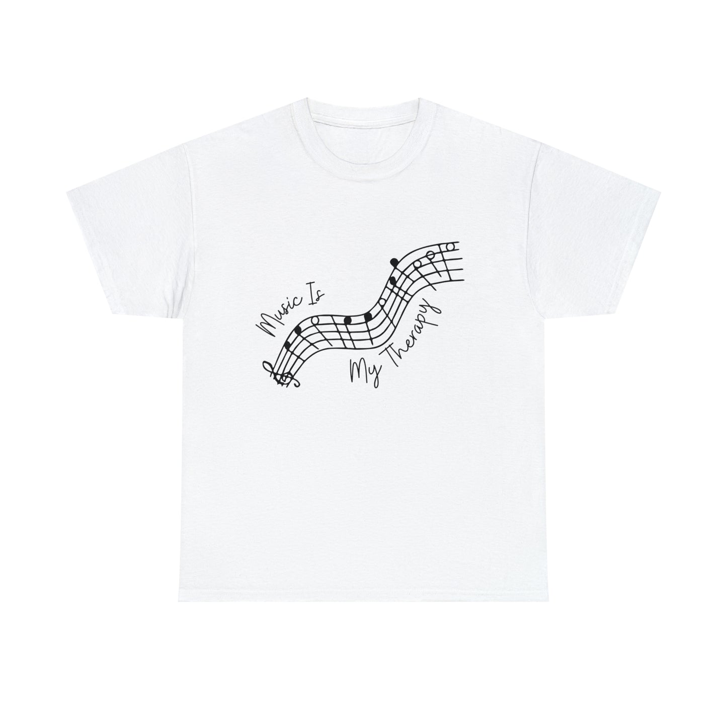 Music is my Therapy, Unisex Heavy Cotton Tee