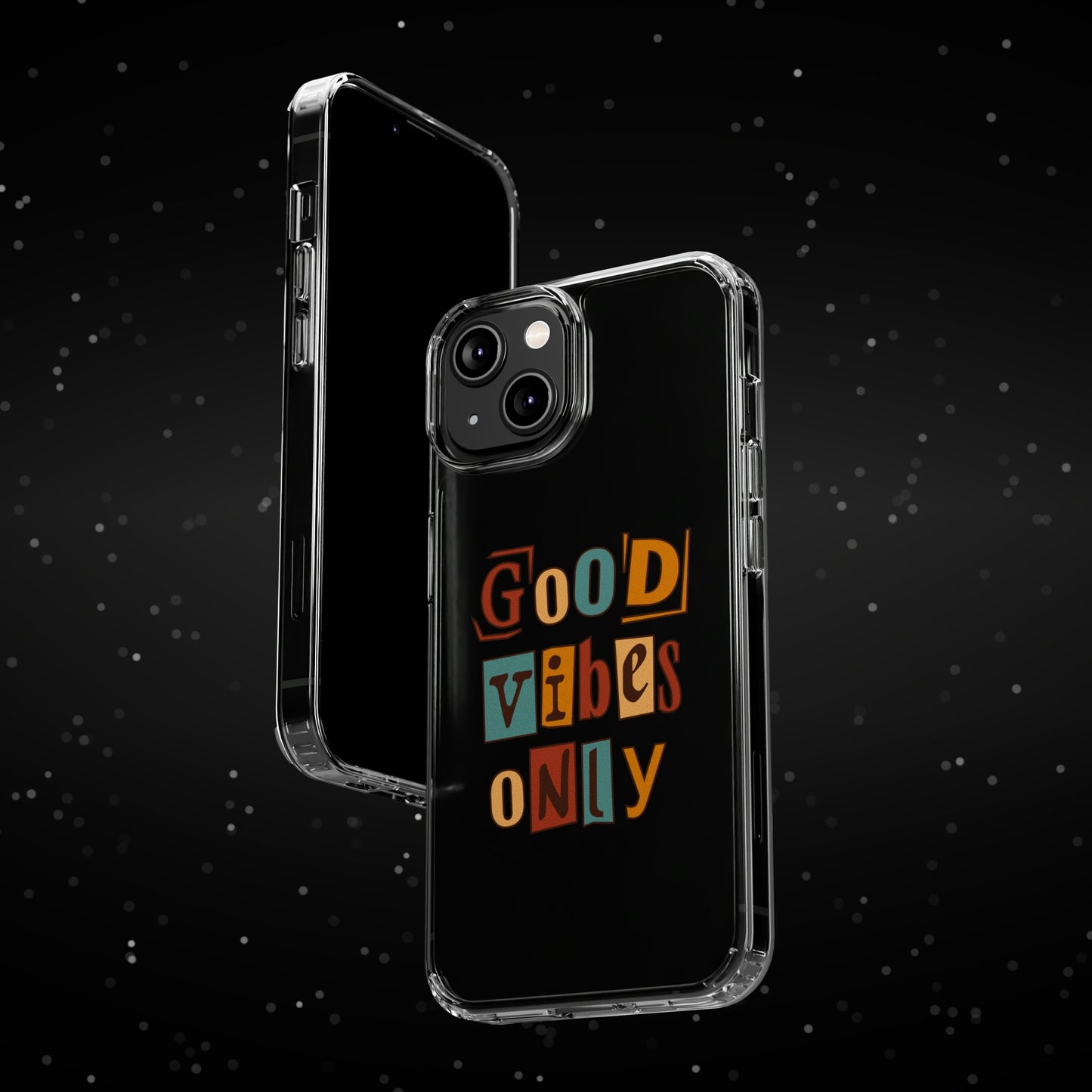 Good Vibes Only Clear Phone Case for Iphone and Samsung Galaxy