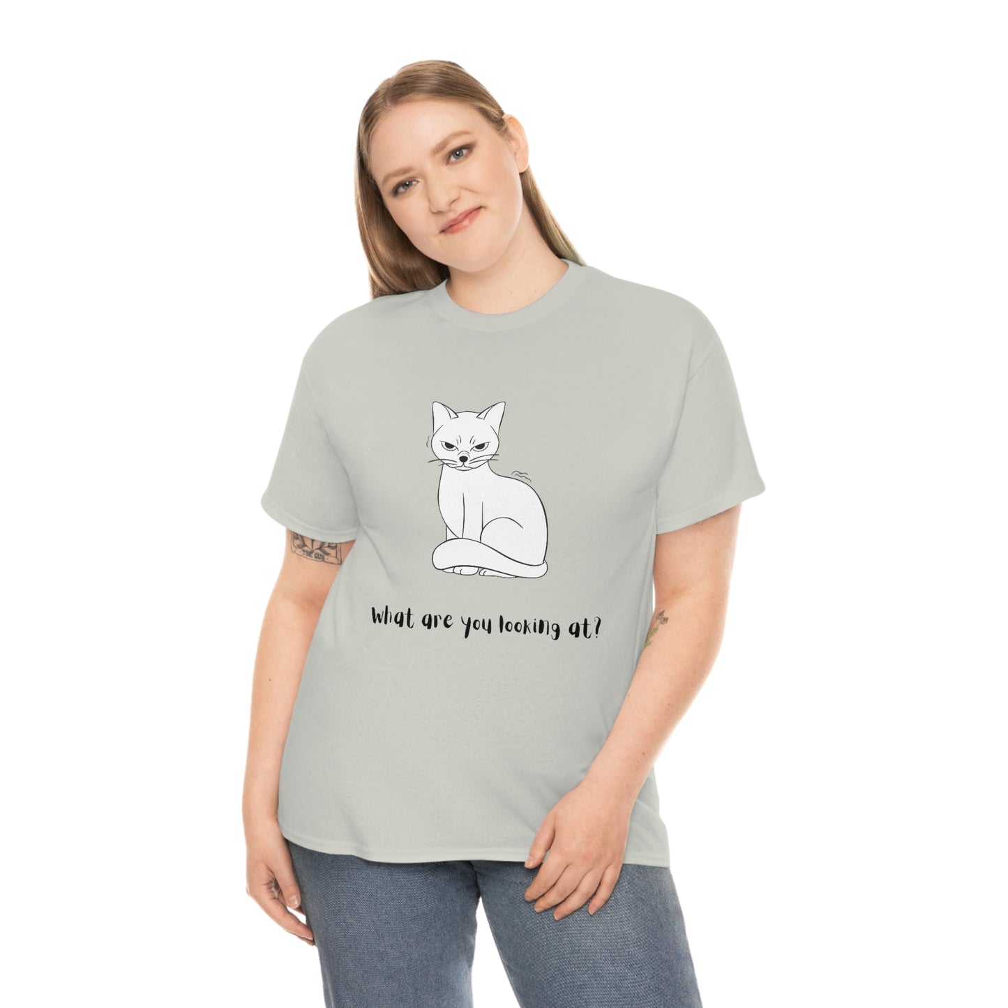 What Are You Looking At? Angry Cat T-Shirt