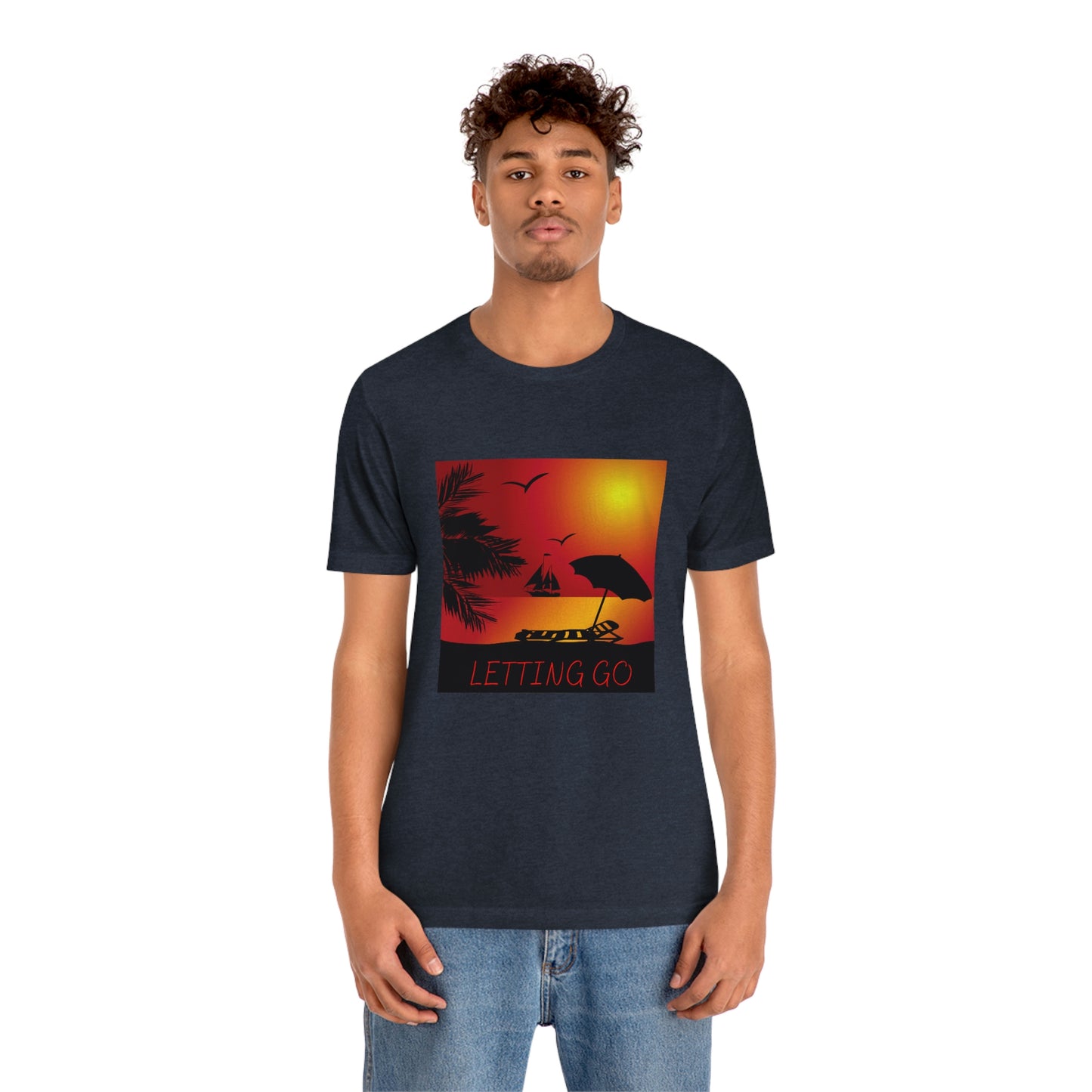 Sunset T-shirt, relaxing sunset, gift for spouse, lover of sunsets, waterfront sunset