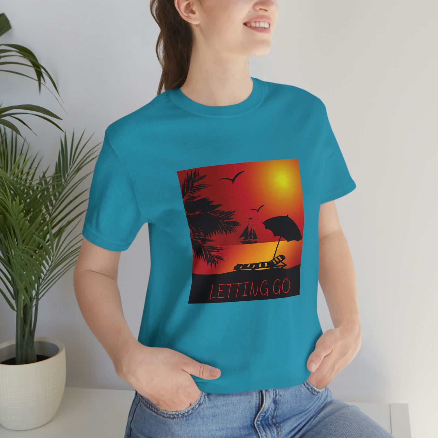 Sunset T-shirt, relaxing sunset, gift for spouse, lover of sunsets, waterfront sunset