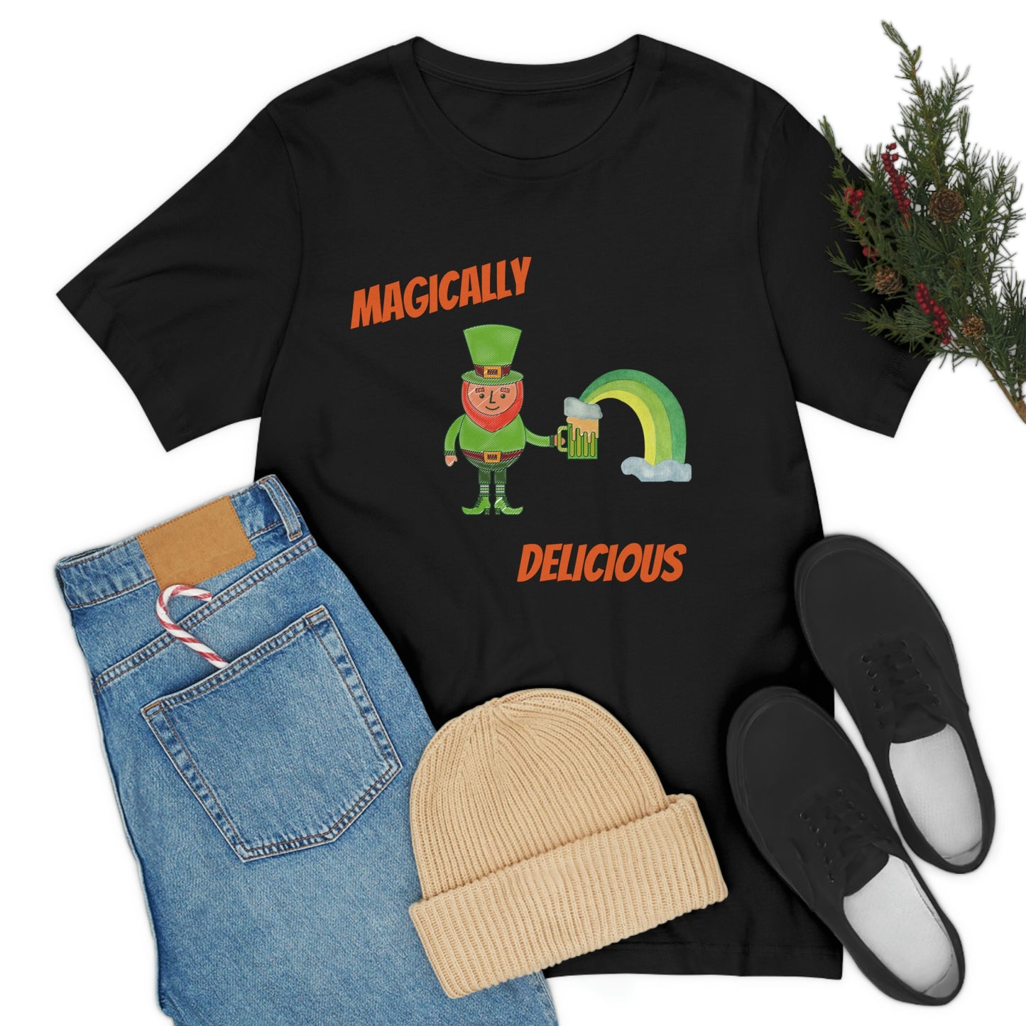 St. Patty's day tee, Green Beer, Festive design, Leprechaun, Rainbow, Festive Tee, Holiday, Gift for all, Irish