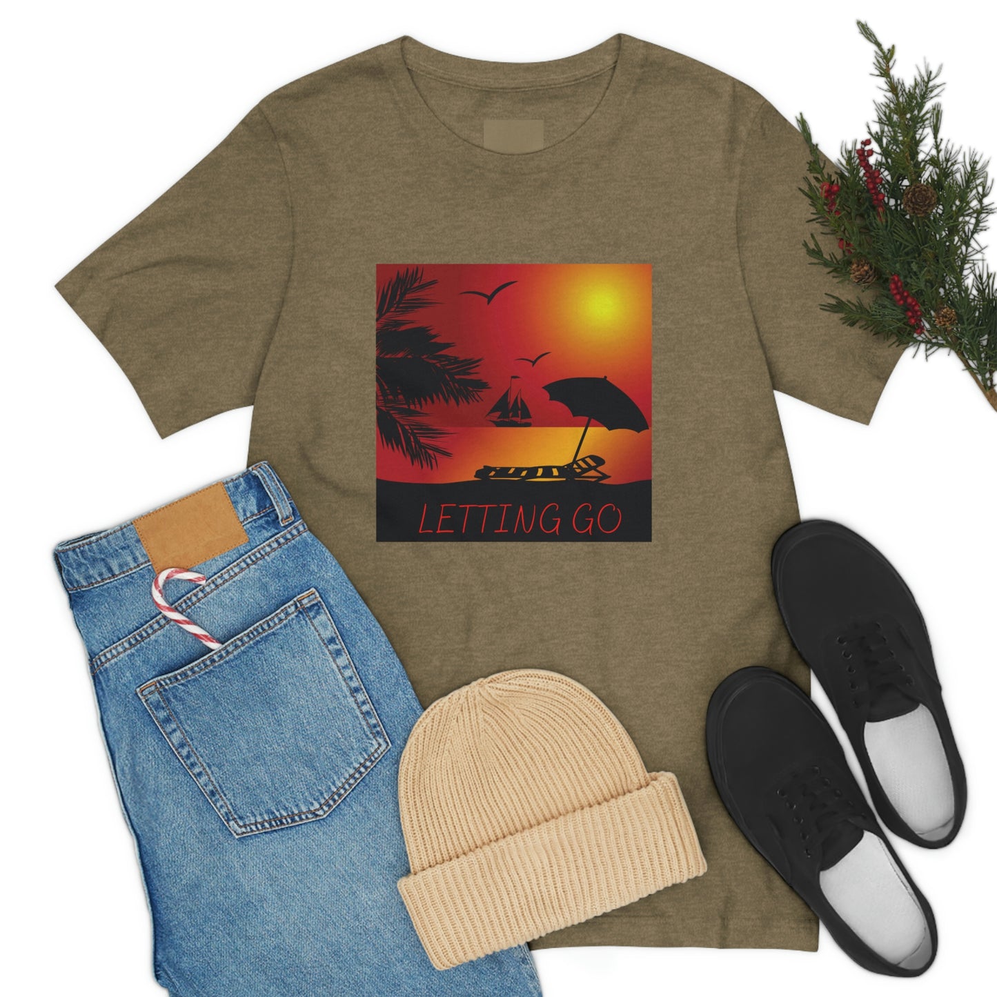 Sunset T-shirt, relaxing sunset, gift for spouse, lover of sunsets, waterfront sunset