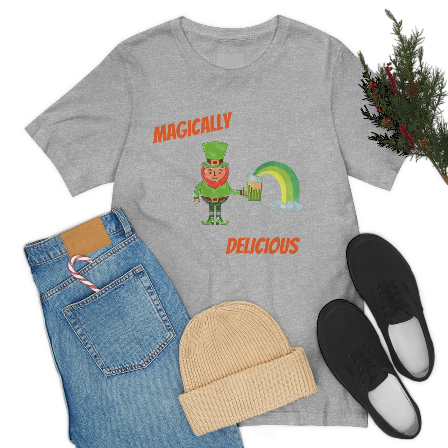 St. Patty's day tee, Green Beer, Festive design, Leprechaun, Rainbow, Festive Tee, Holiday, Gift for all, Irish