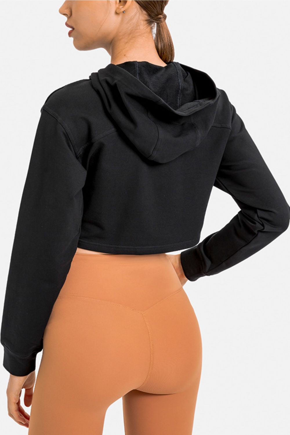 Long Sleeve Cropped Sports Hoodie