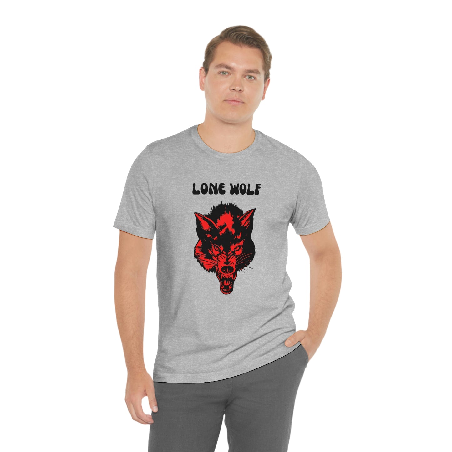 Lone Wolf T-shirt, Lone Wolf, Wolf howling, wolf, gift for man, gift for dad, nature, camping, outdoors, angry wolf