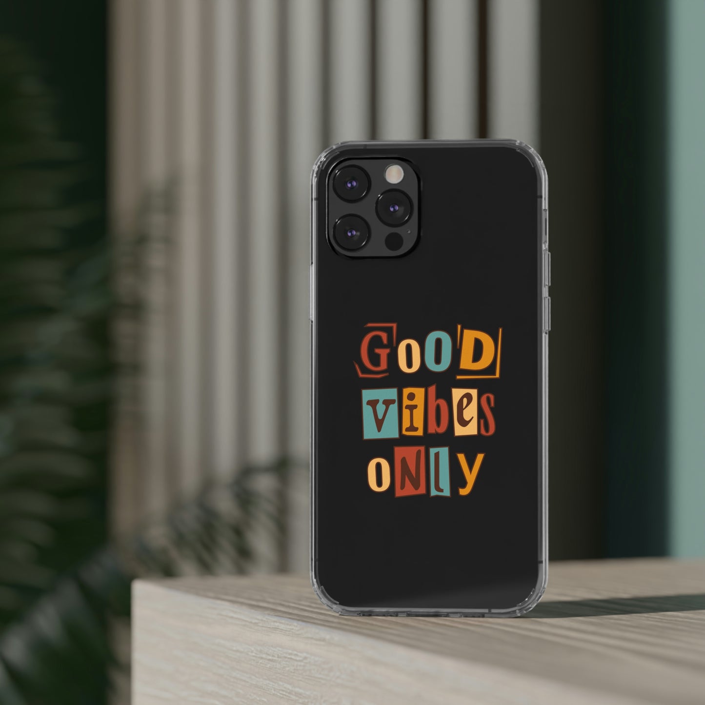 Good Vibes Only Clear Phone Case for Iphone and Samsung Galaxy