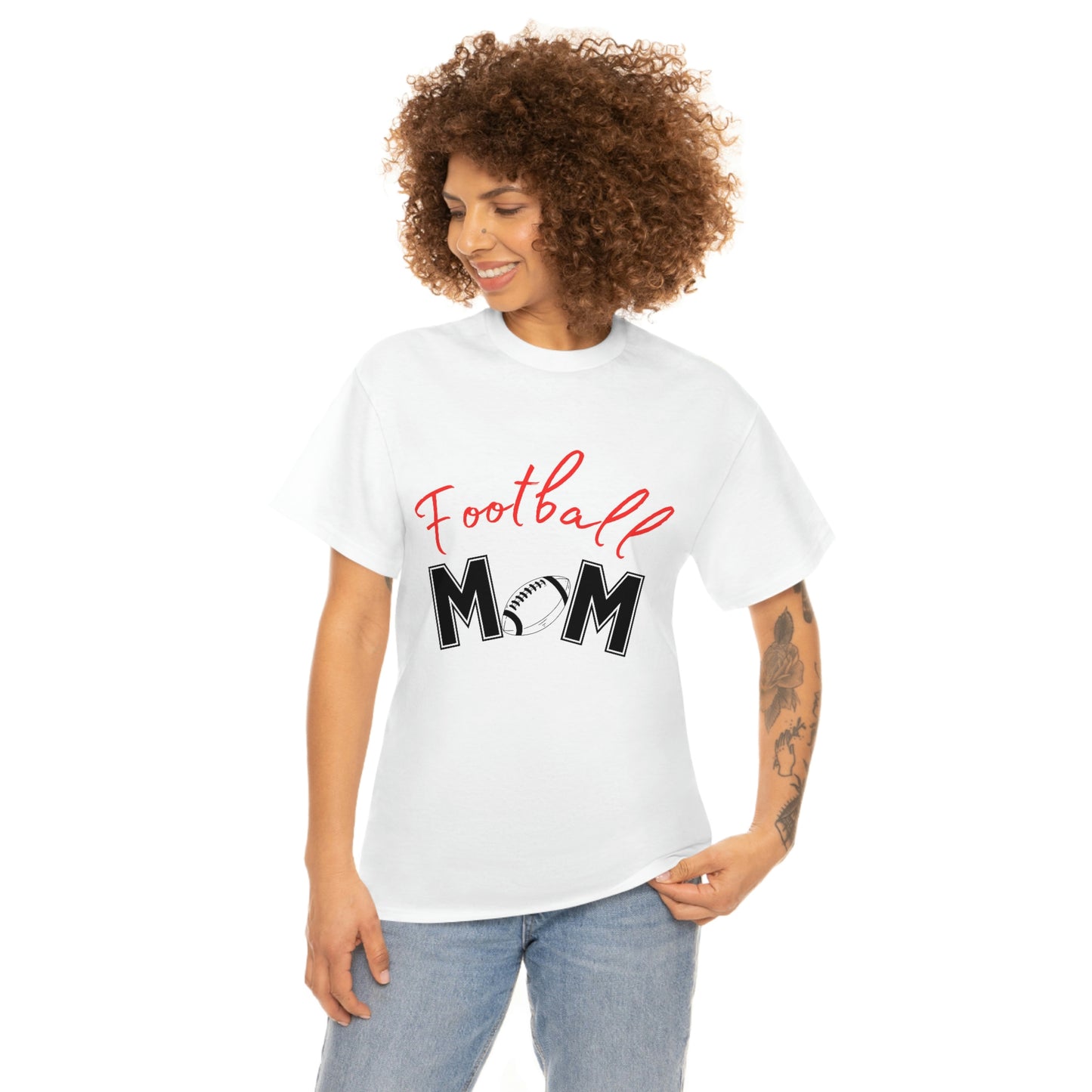 Football Mom #1 Mama Cotton Tee