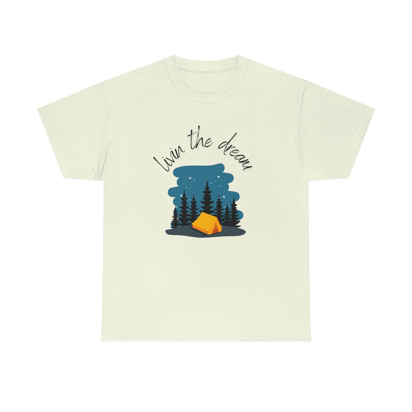 Livin' the Dream" Camping Under the Stars T-Shirt