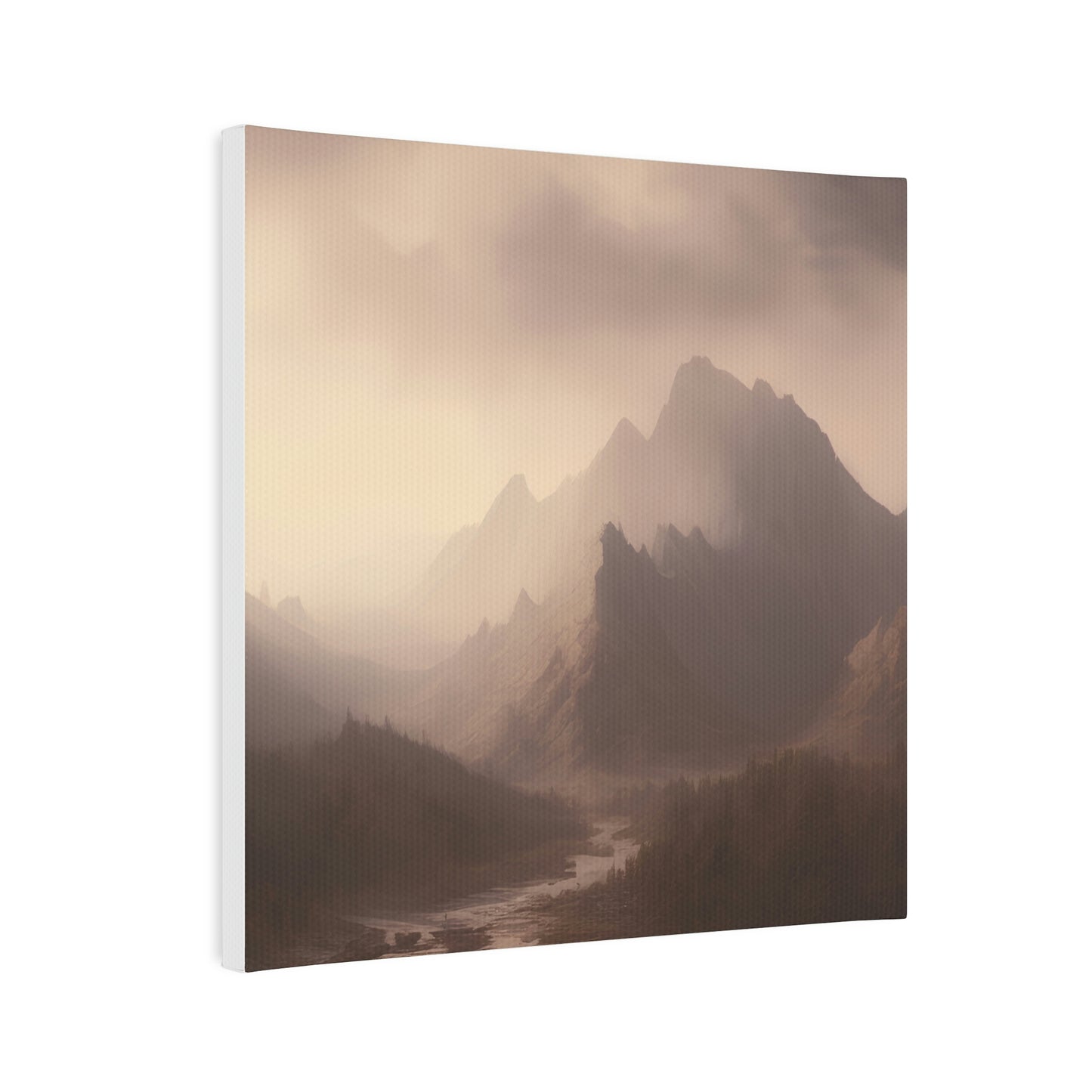 Vintage Hazy Landscape Canvas Print