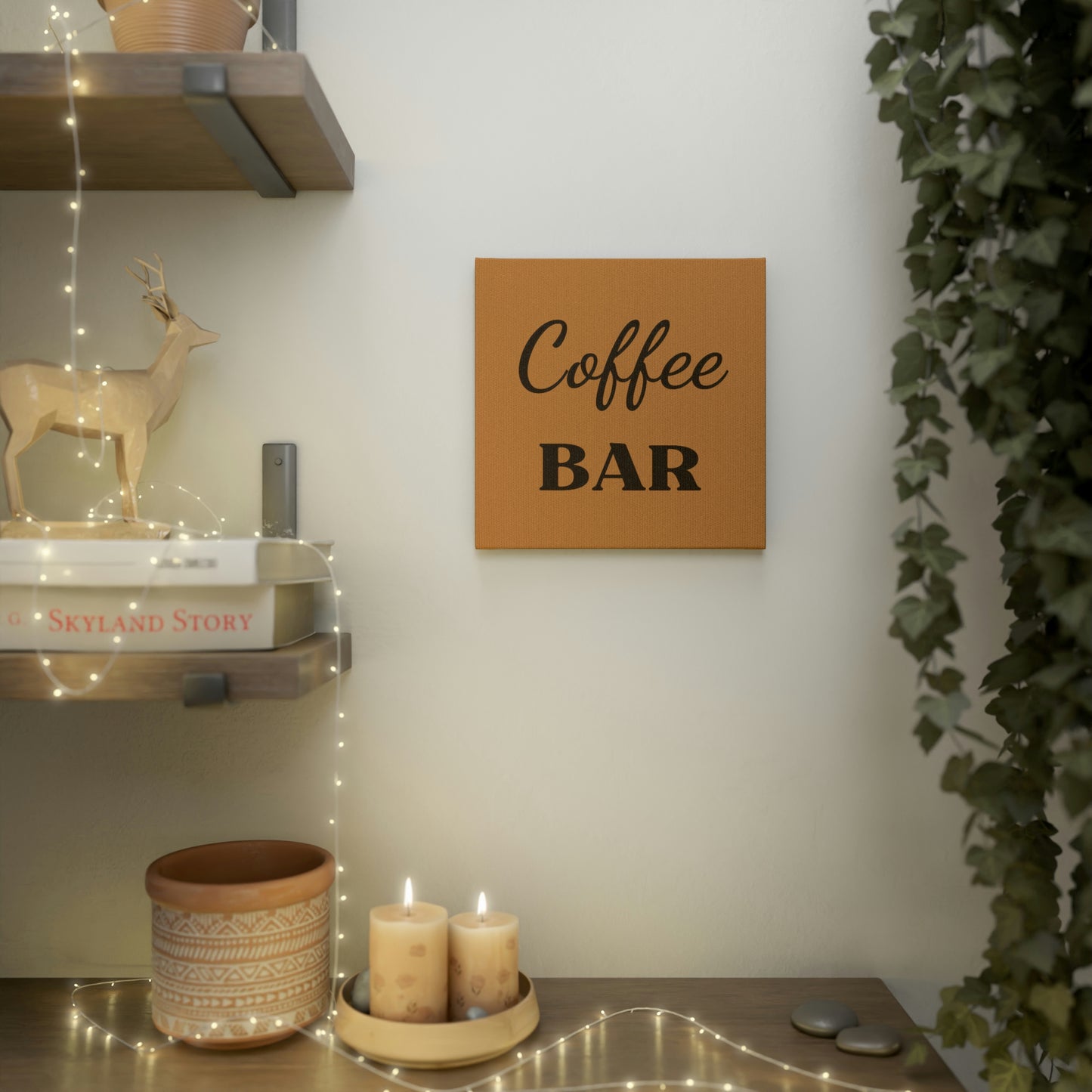 Coffee Bar Canvas Print: Perfect Wall Decor for Coffee Lovers