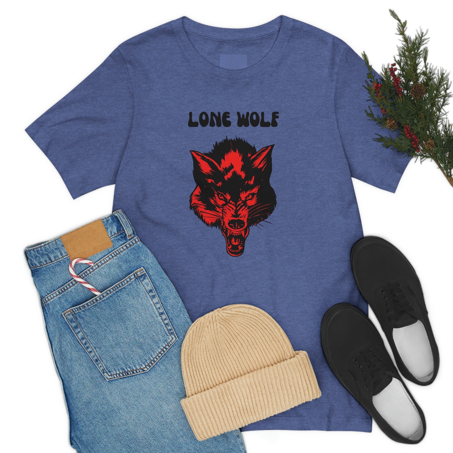 Lone Wolf T-shirt, Lone Wolf, Wolf howling, wolf, gift for man, gift for dad, nature, camping, outdoors, angry wolf