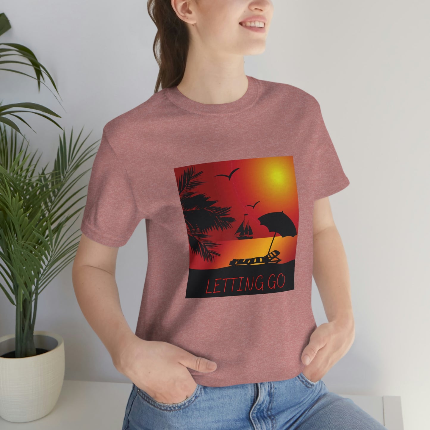 Sunset T-shirt, relaxing sunset, gift for spouse, lover of sunsets, waterfront sunset