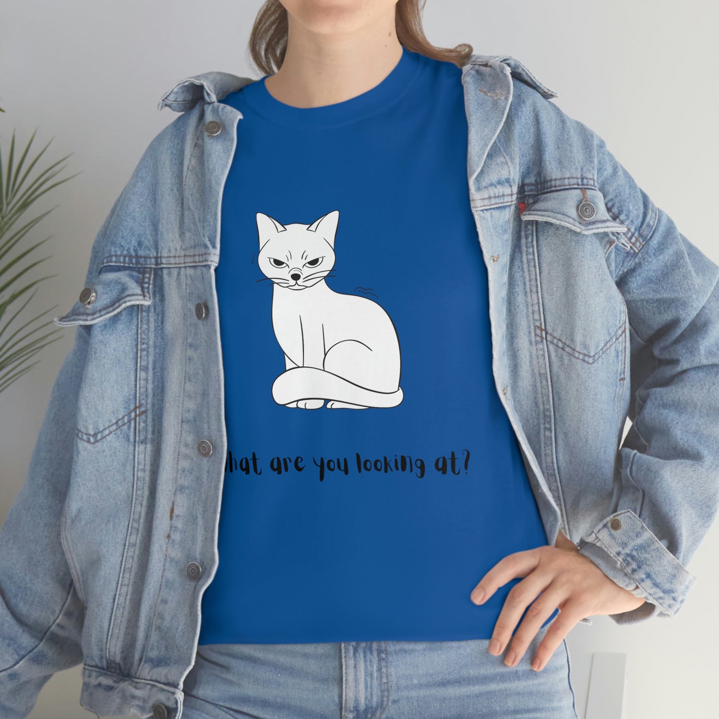 What Are You Looking At? Angry Cat T-Shirt