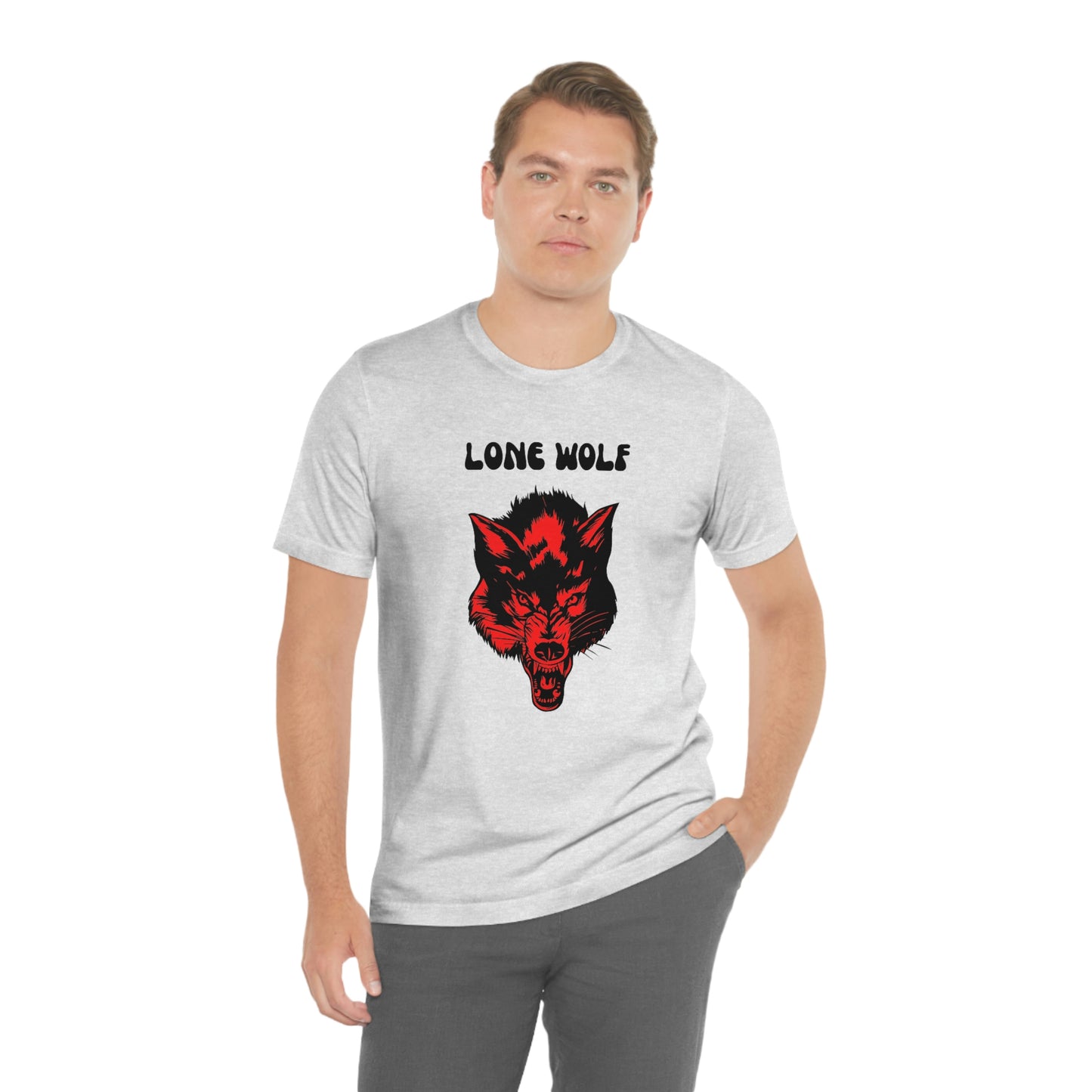 Lone Wolf T-shirt, Lone Wolf, Wolf howling, wolf, gift for man, gift for dad, nature, camping, outdoors, angry wolf