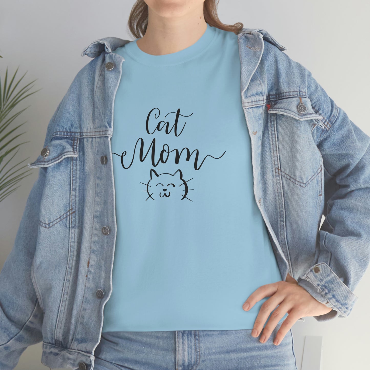 Cat Mom T-Shirt - Perfect Gift for Cat Lovers, Cat Mom gift, Heavy Cotton Tee