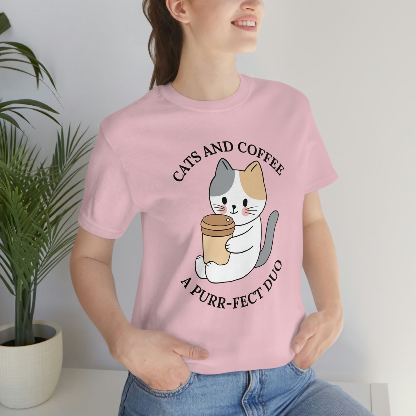 Cat and Coffee, Gift for cat lover, Gift for coffee lover, cat and coffee t-shirt, shirt for cat owner, gift for mom