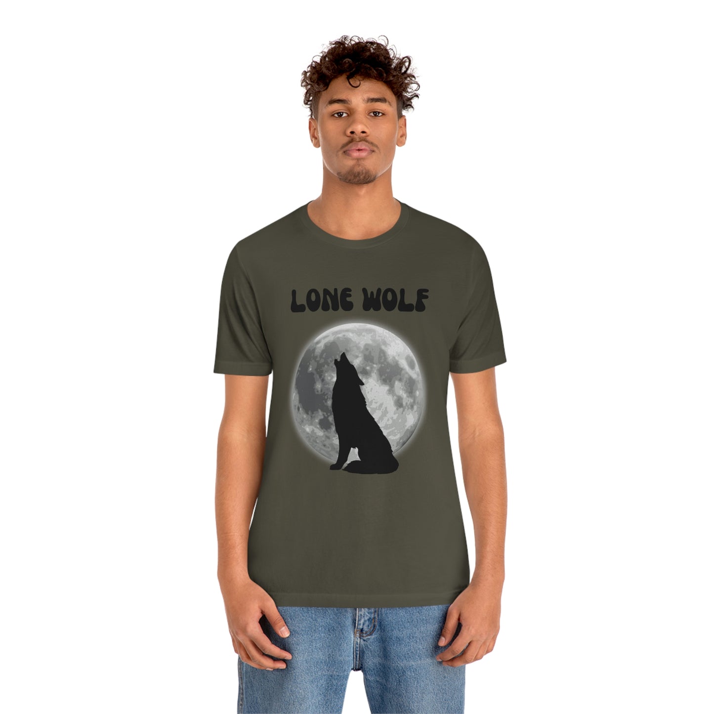 Lone Wolf T-shirt, Lone Wolf, Wolf howling, wolf, gift for man, gift for dad, nature, camping, outdoors