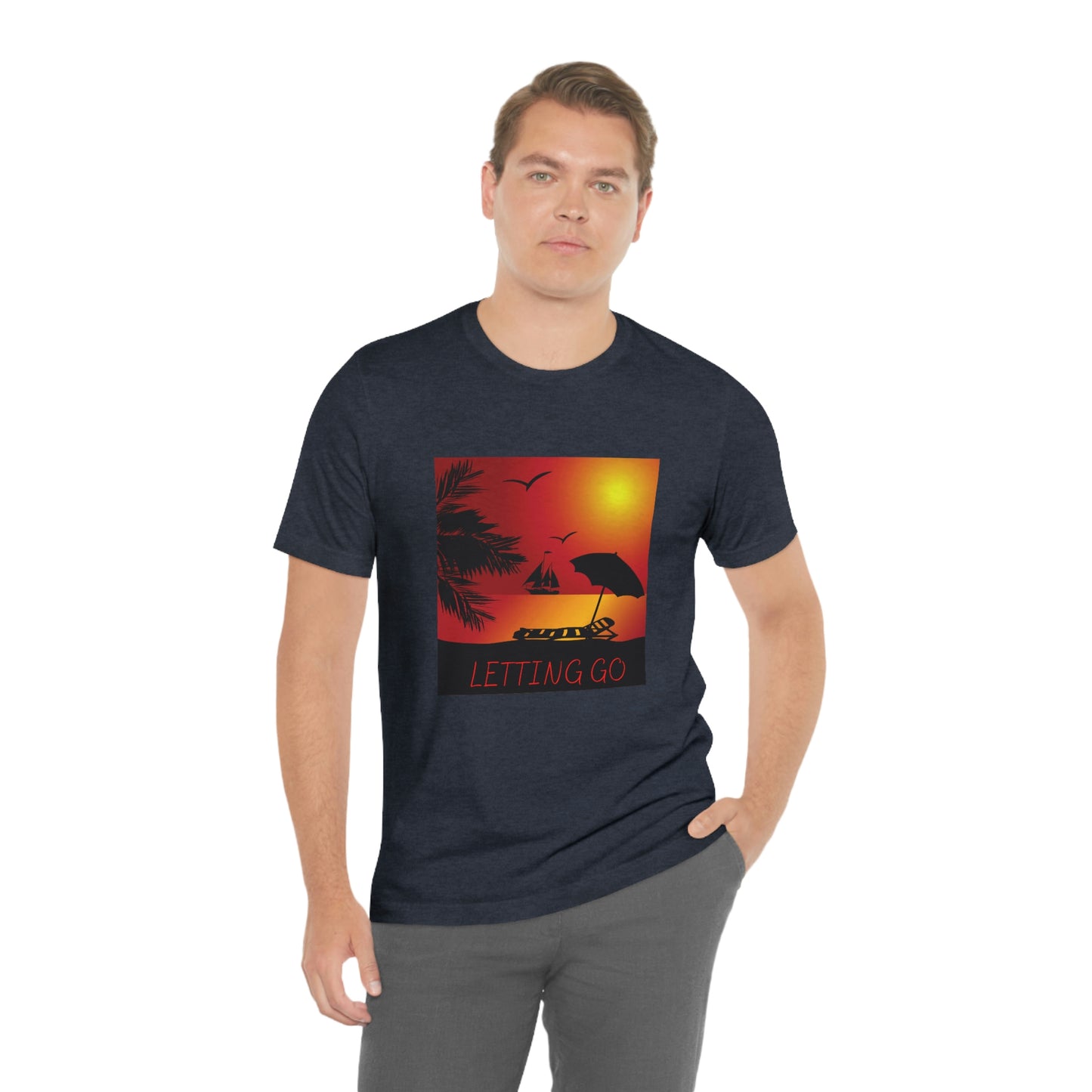 Sunset T-shirt, relaxing sunset, gift for spouse, lover of sunsets, waterfront sunset