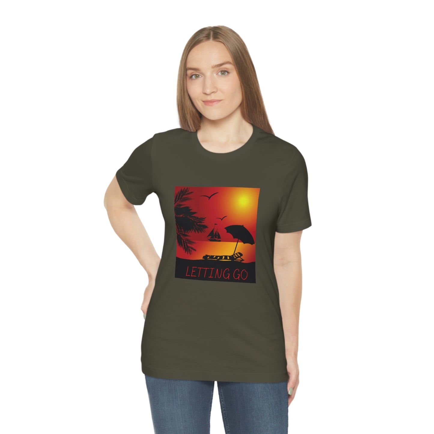 Sunset T-shirt, relaxing sunset, gift for spouse, lover of sunsets, waterfront sunset