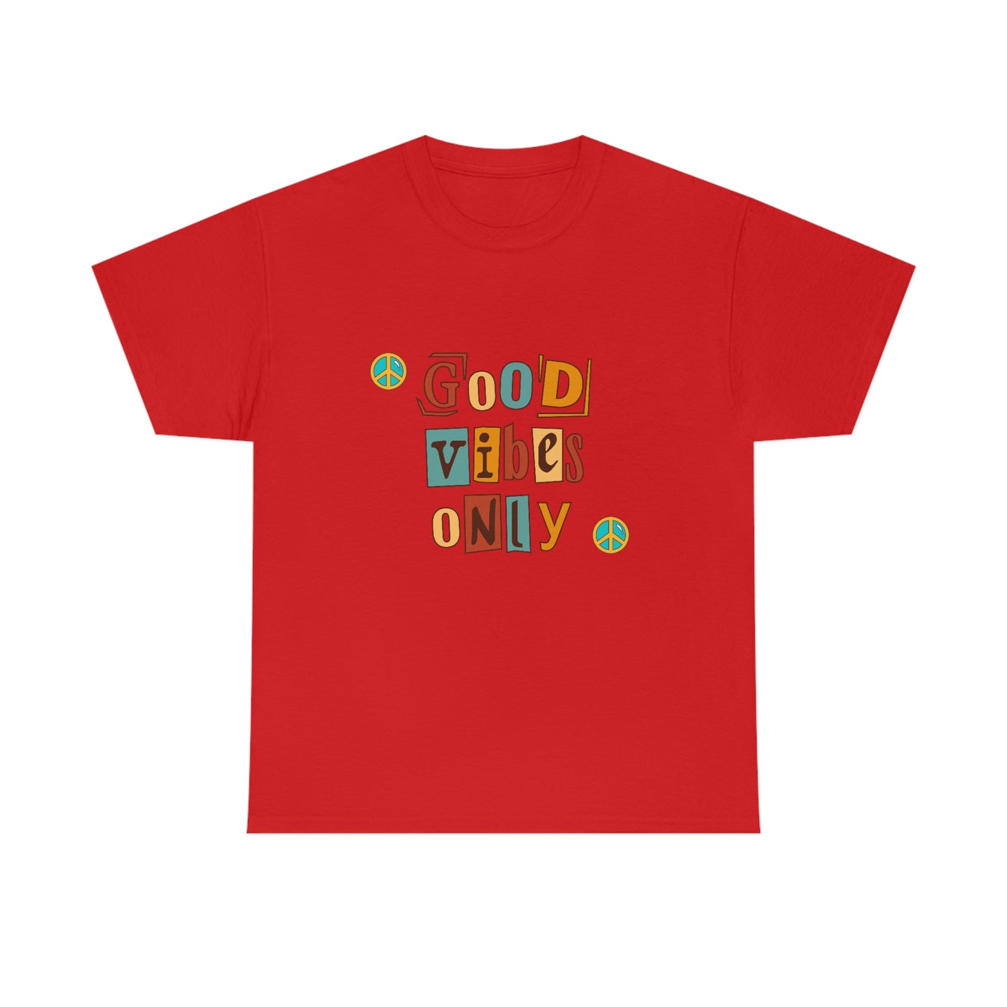 Good Vibes Only Retro Unisex Heavy Cotton Tee