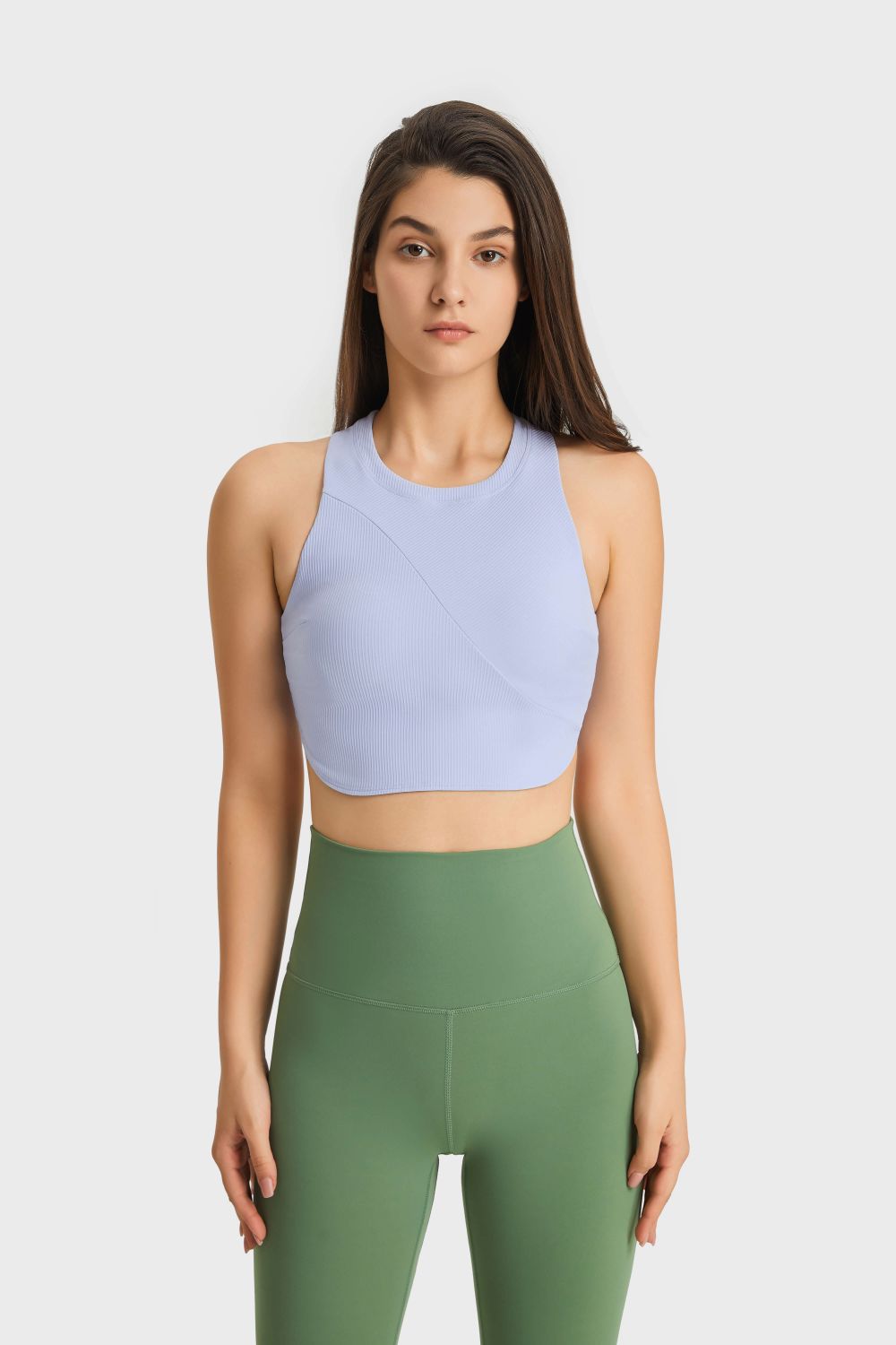 Racerback Hem Detail Sports Bra