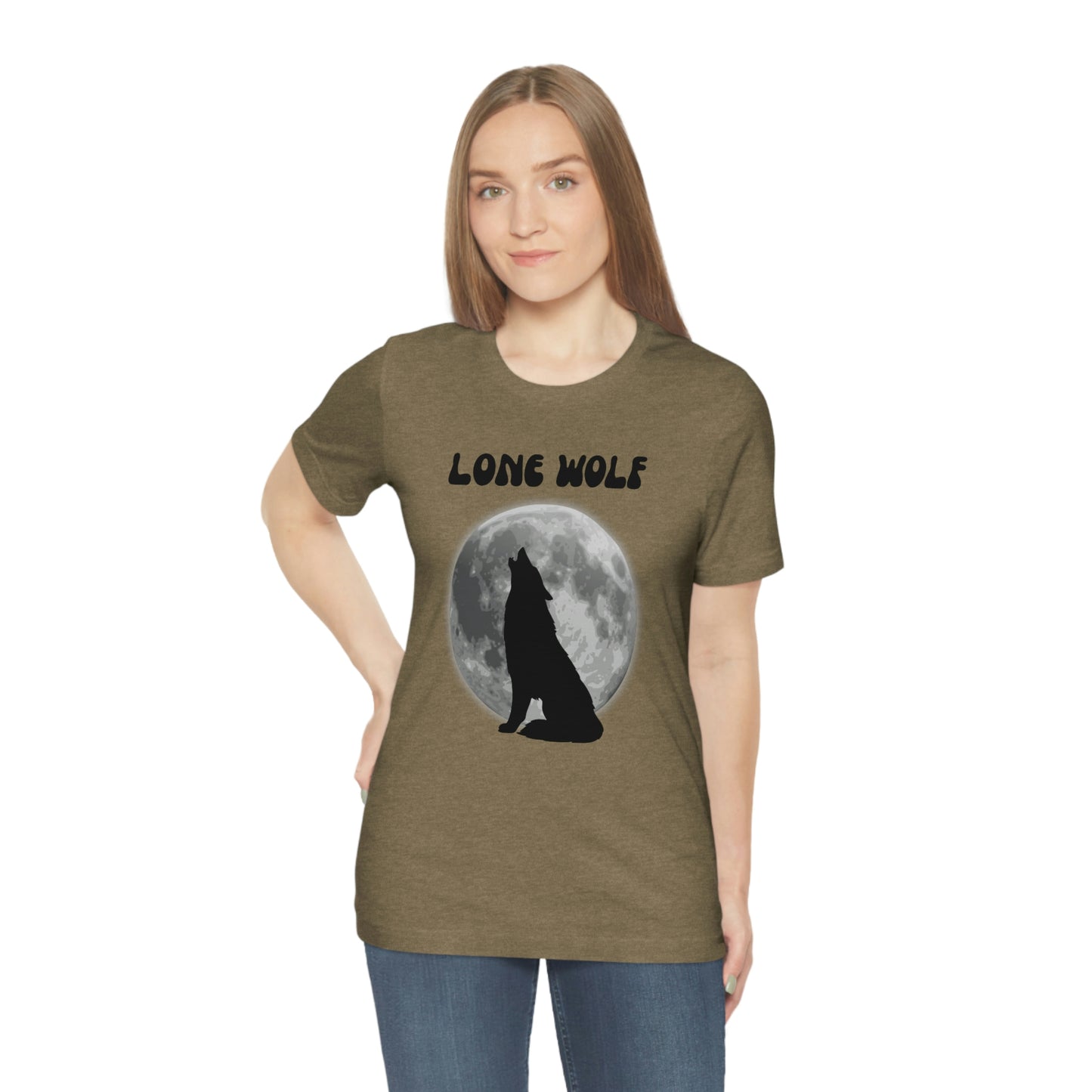 Lone Wolf T-shirt, Lone Wolf, Wolf howling, wolf, gift for man, gift for dad, nature, camping, outdoors