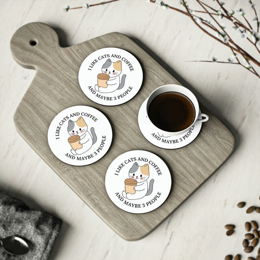 The Cat's Paws Coasters: For Feline-Fueled Beverage Lovers