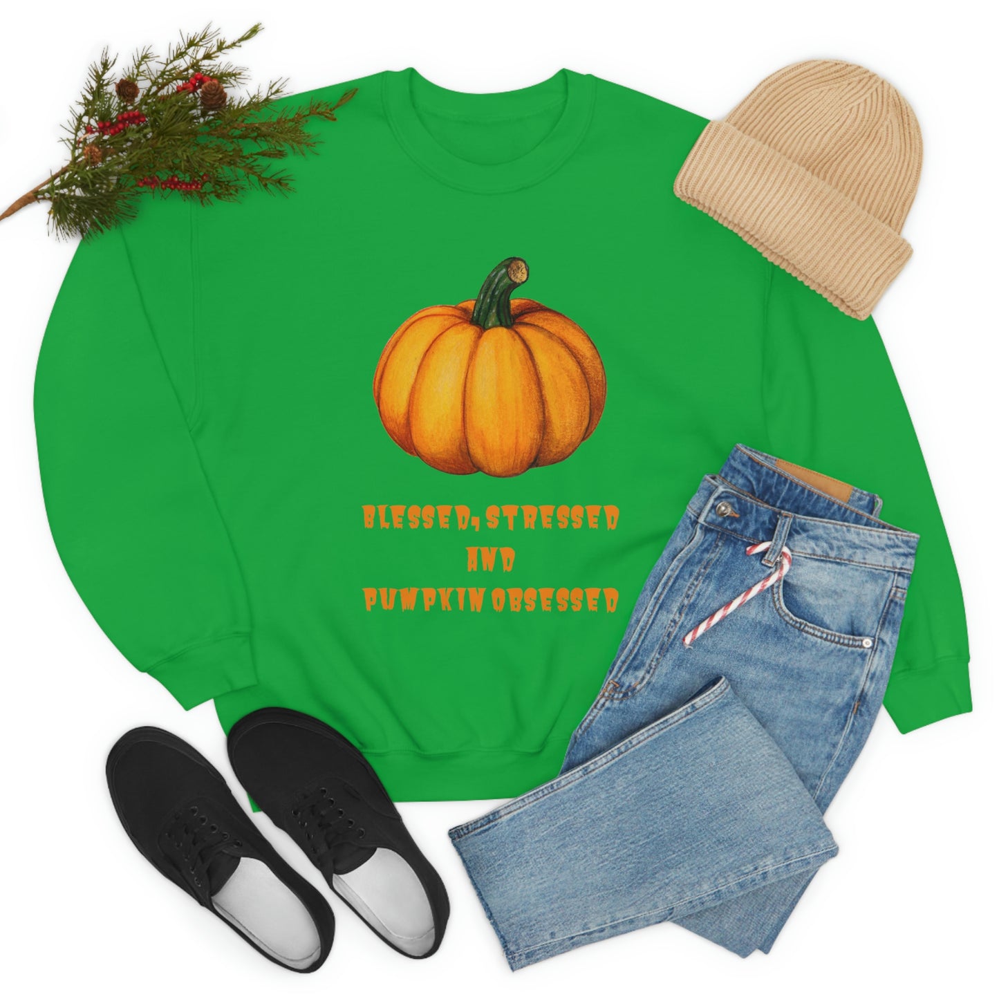 Pumpkin sweatshirt, pumpkin lover gift, obsessed with pumpkin, gift for fall, seasonal sweatshirt