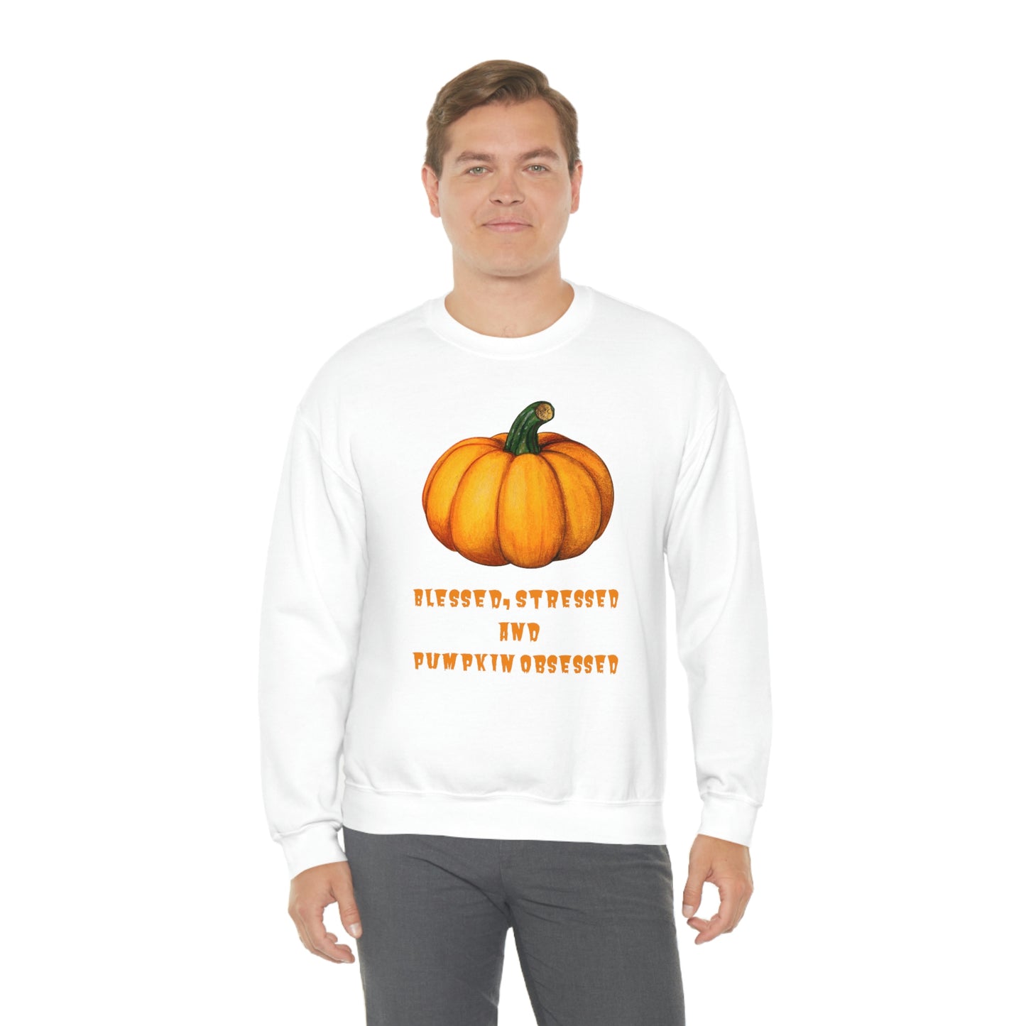 Pumpkin sweatshirt, pumpkin lover gift, obsessed with pumpkin, gift for fall, seasonal sweatshirt