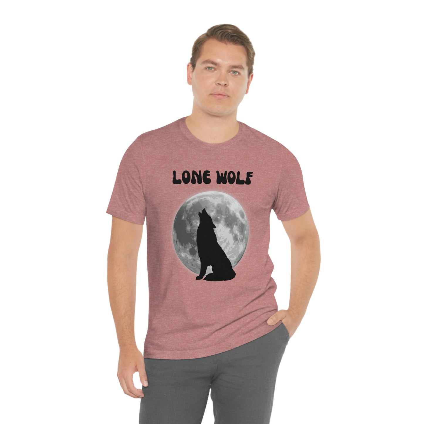 Lone Wolf T-shirt, Lone Wolf, Wolf howling, wolf, gift for man, gift for dad, nature, camping, outdoors