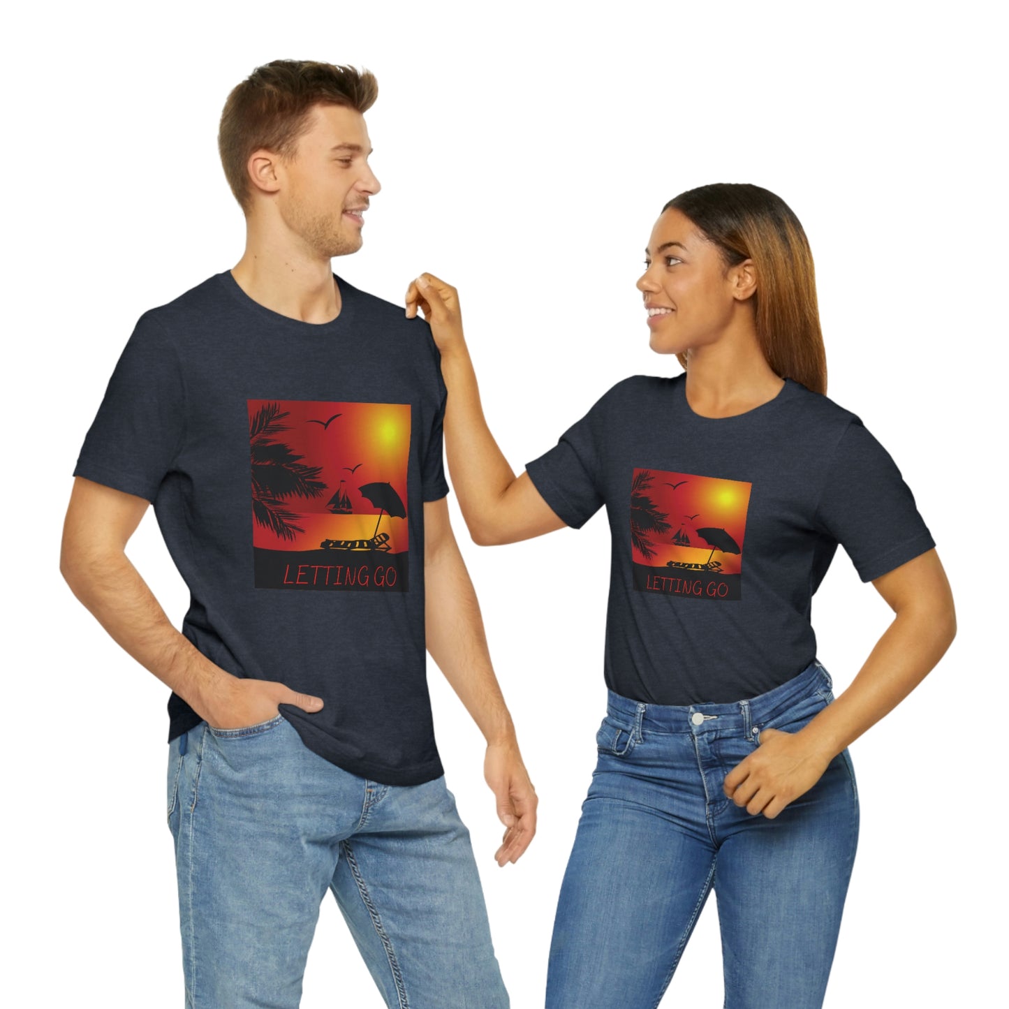 Sunset T-shirt, relaxing sunset, gift for spouse, lover of sunsets, waterfront sunset