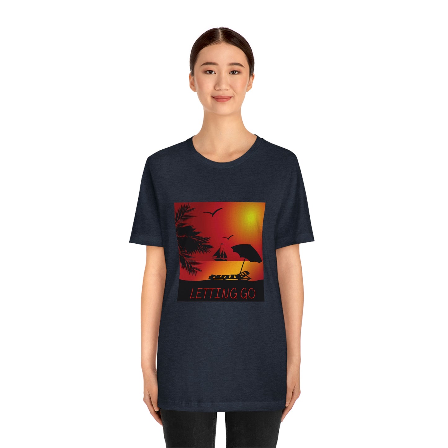 Sunset T-shirt, relaxing sunset, gift for spouse, lover of sunsets, waterfront sunset