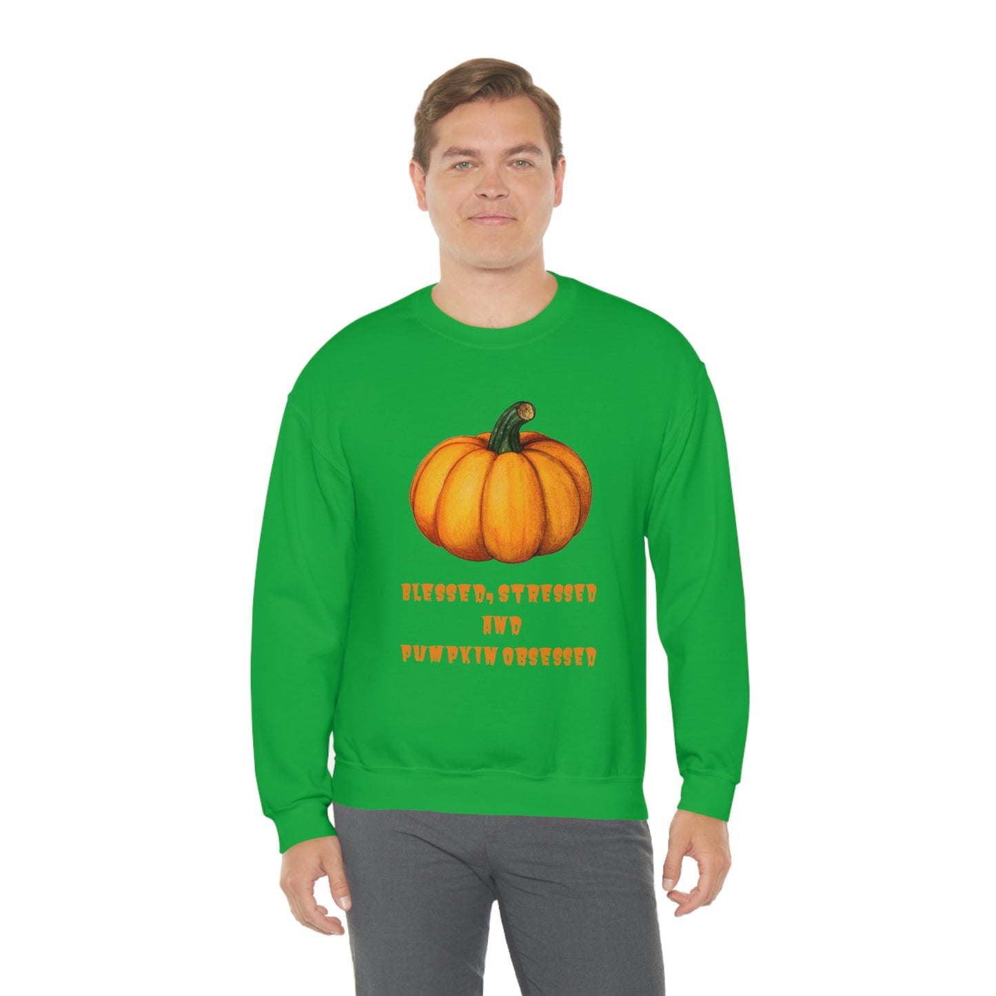 Pumpkin sweatshirt, pumpkin lover gift, obsessed with pumpkin, gift for fall, seasonal sweatshirt