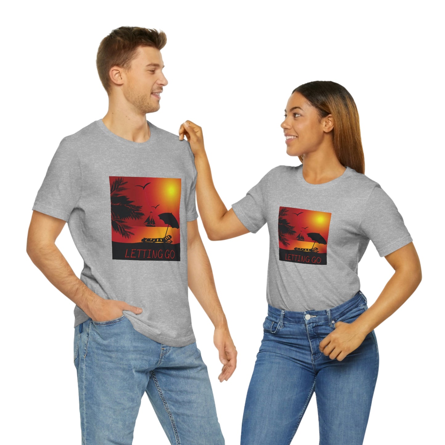 Sunset T-shirt, relaxing sunset, gift for spouse, lover of sunsets, waterfront sunset