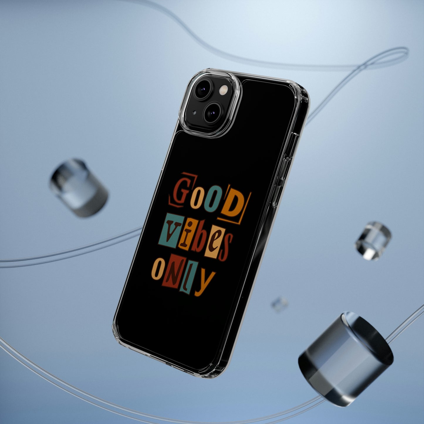 Good Vibes Only Clear Phone Case for Iphone and Samsung Galaxy