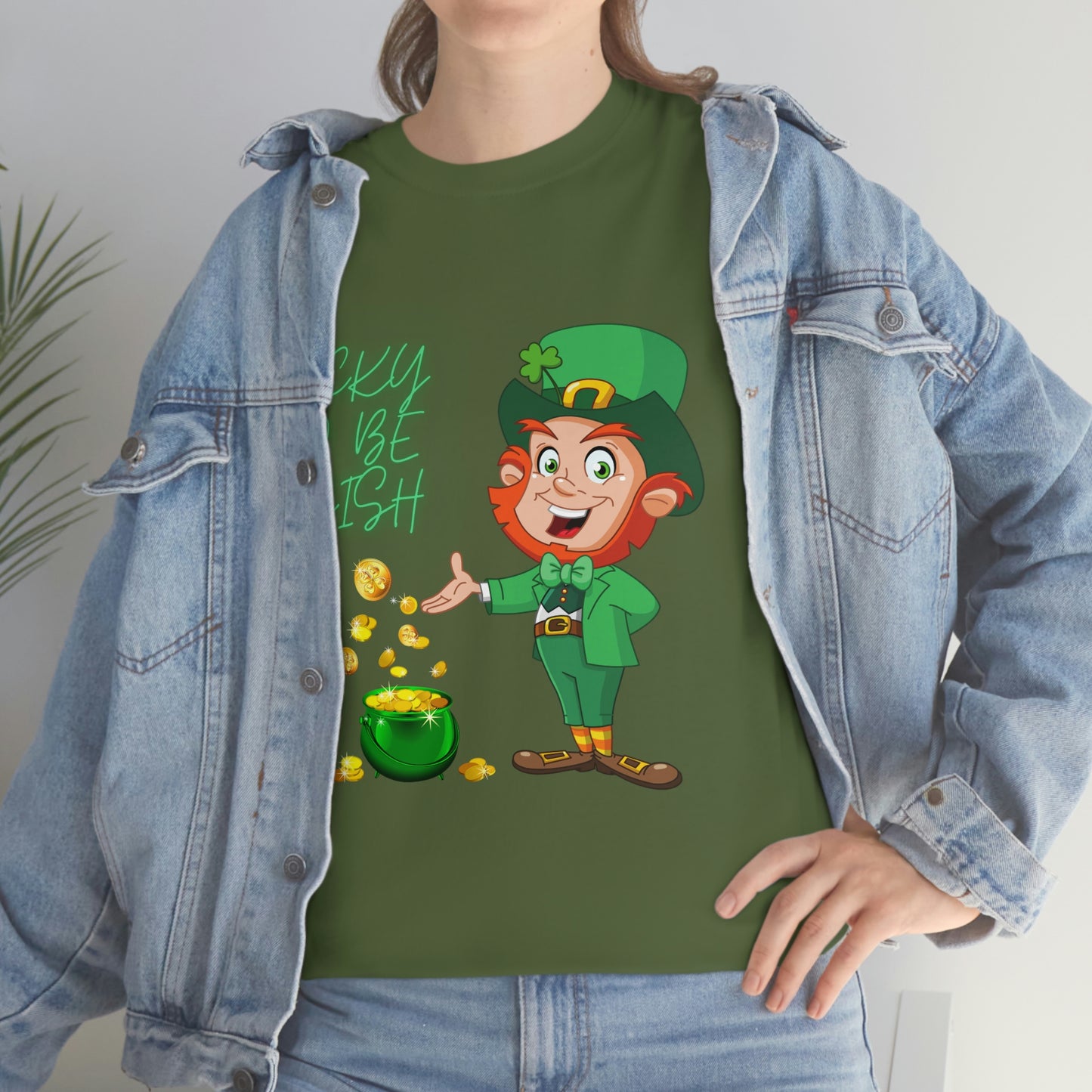 St. Patricks Day, Feeling lucky, rainbow, pot of gold, Unisex Ultra Cotton Tee, Lucky to be irish, shamrock, leprechaun