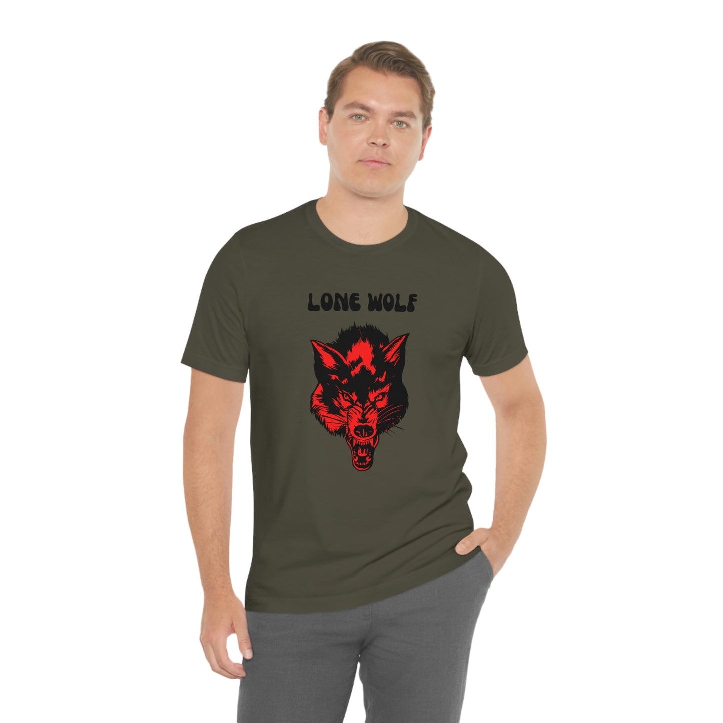 Lone Wolf T-shirt, Lone Wolf, Wolf howling, wolf, gift for man, gift for dad, nature, camping, outdoors, angry wolf