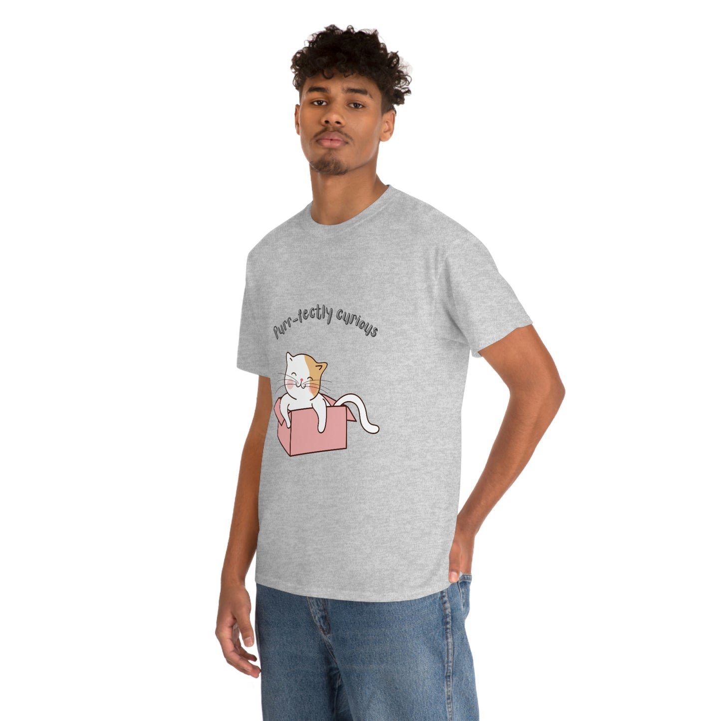 Purr-fectly Curious Cat T-Shirt