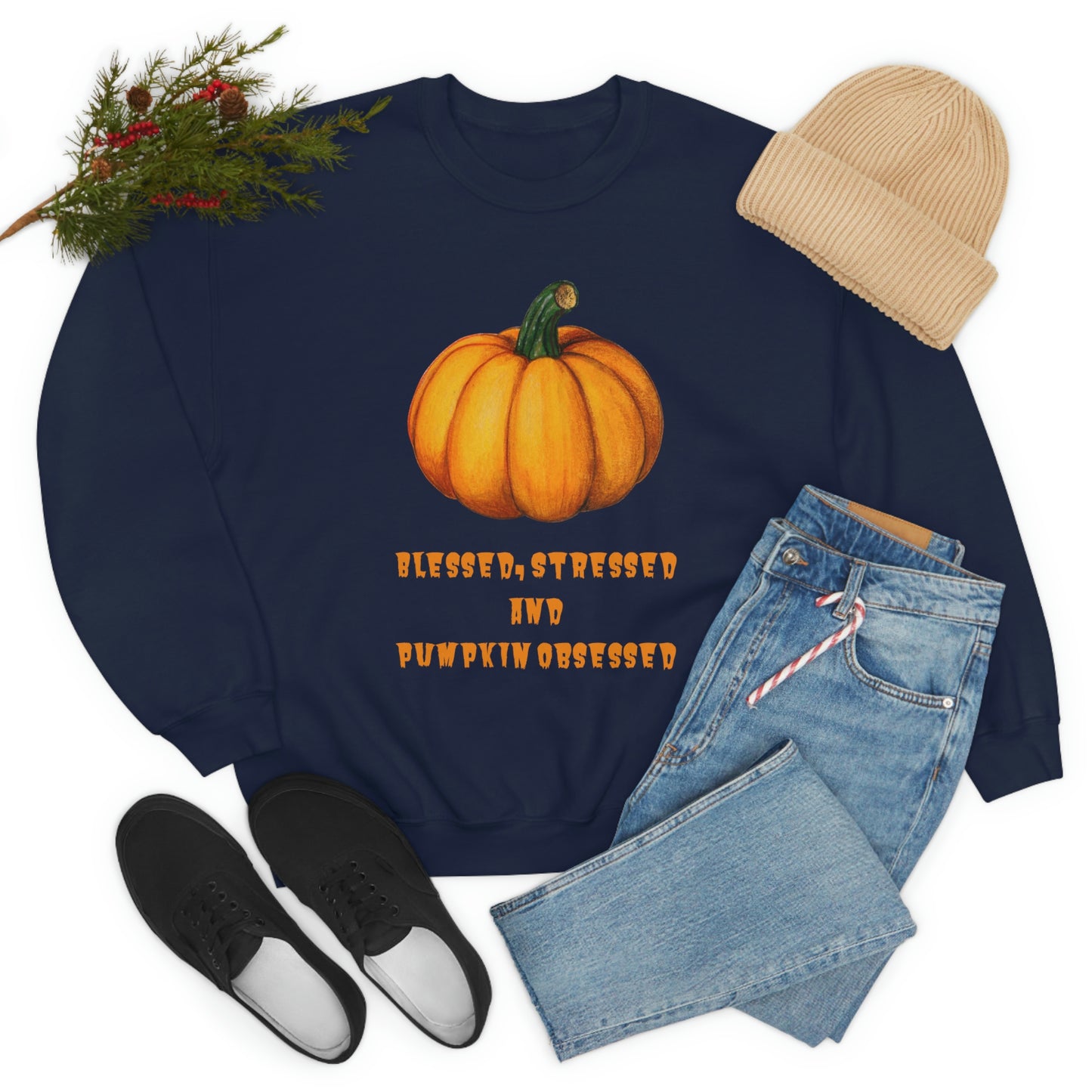 Pumpkin sweatshirt, pumpkin lover gift, obsessed with pumpkin, gift for fall, seasonal sweatshirt