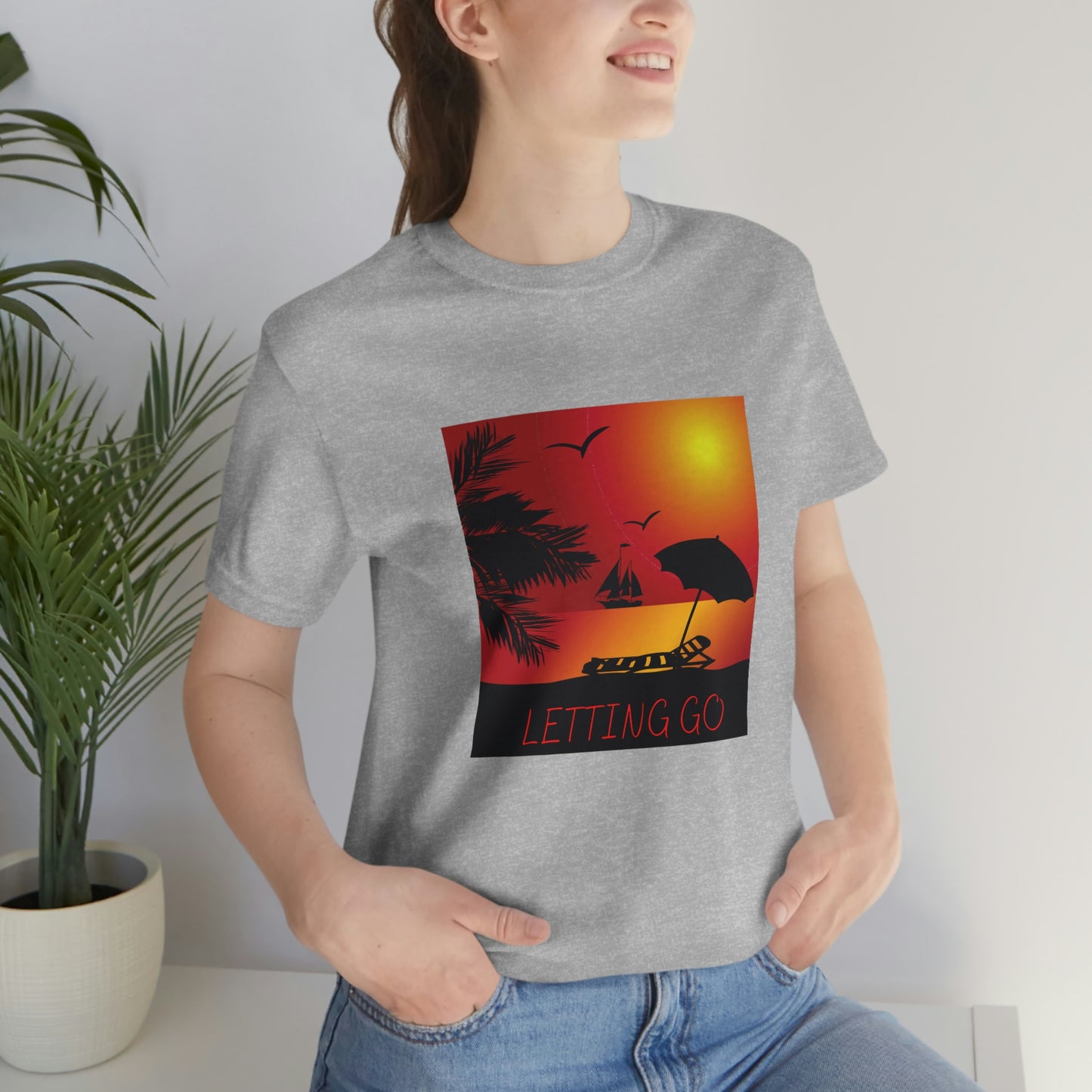 Sunset T-shirt, relaxing sunset, gift for spouse, lover of sunsets, waterfront sunset