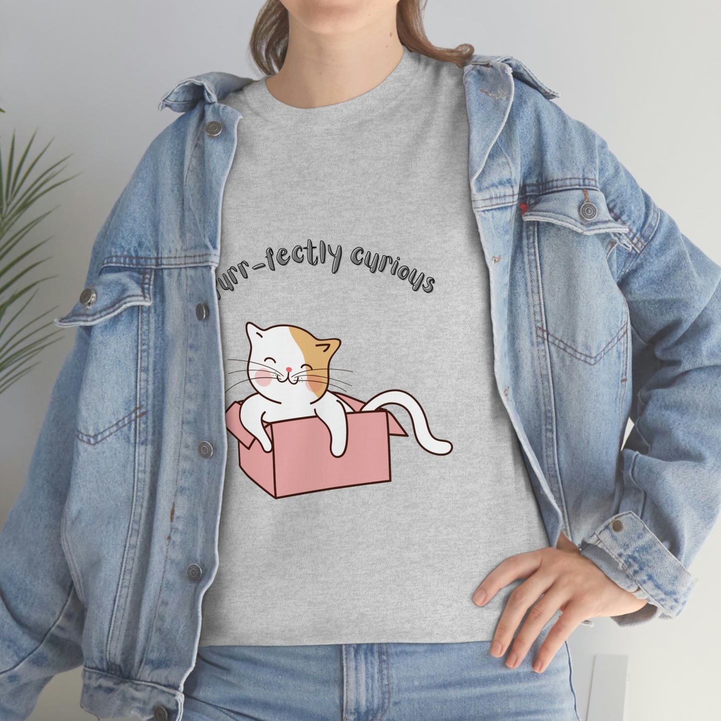 Purr-fectly Curious Cat T-Shirt