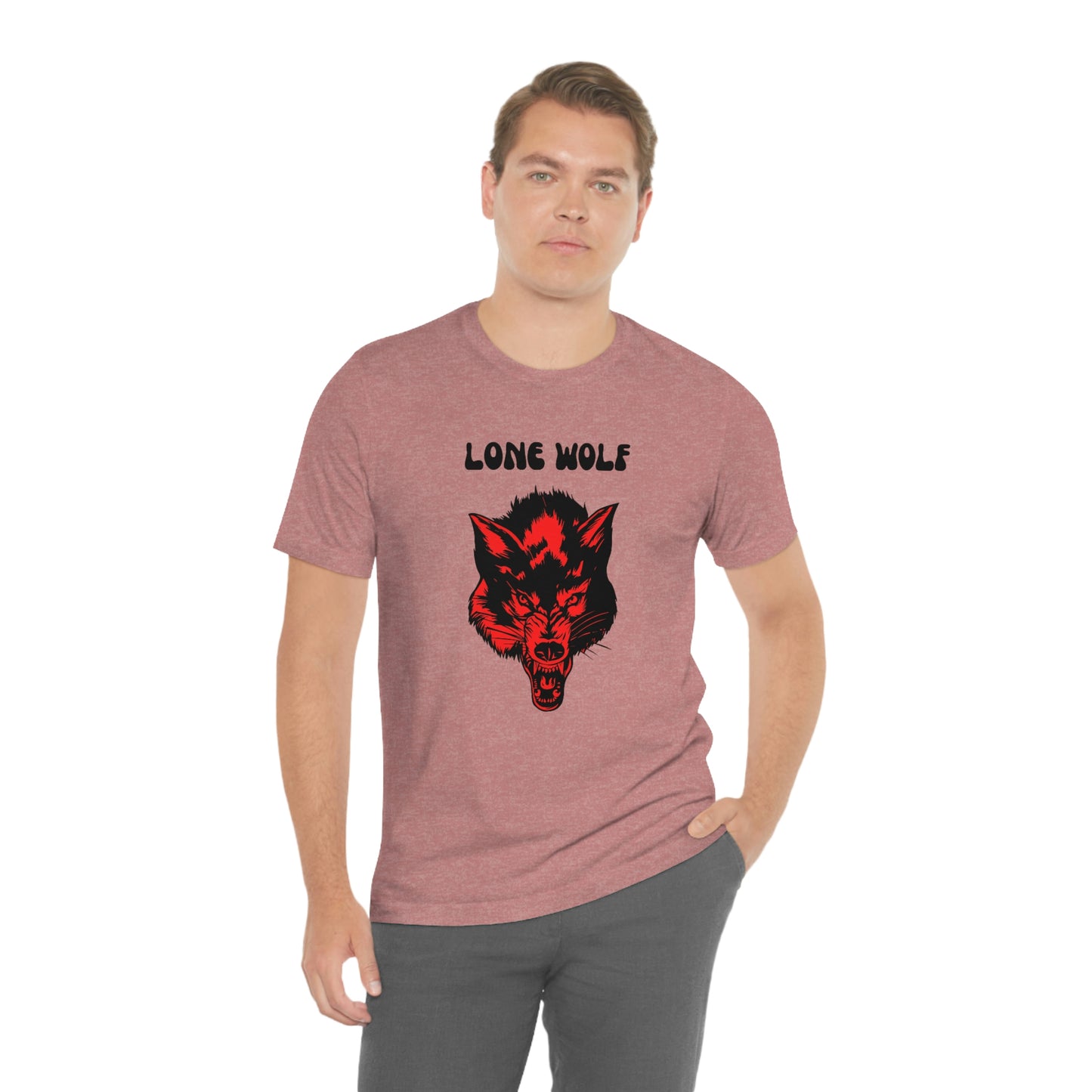 Lone Wolf T-shirt, Lone Wolf, Wolf howling, wolf, gift for man, gift for dad, nature, camping, outdoors, angry wolf