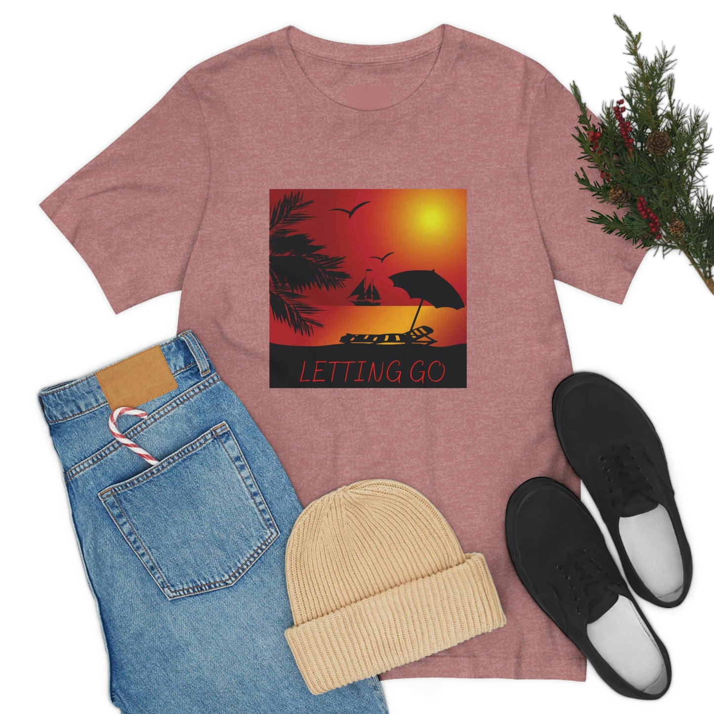 Sunset T-shirt, relaxing sunset, gift for spouse, lover of sunsets, waterfront sunset