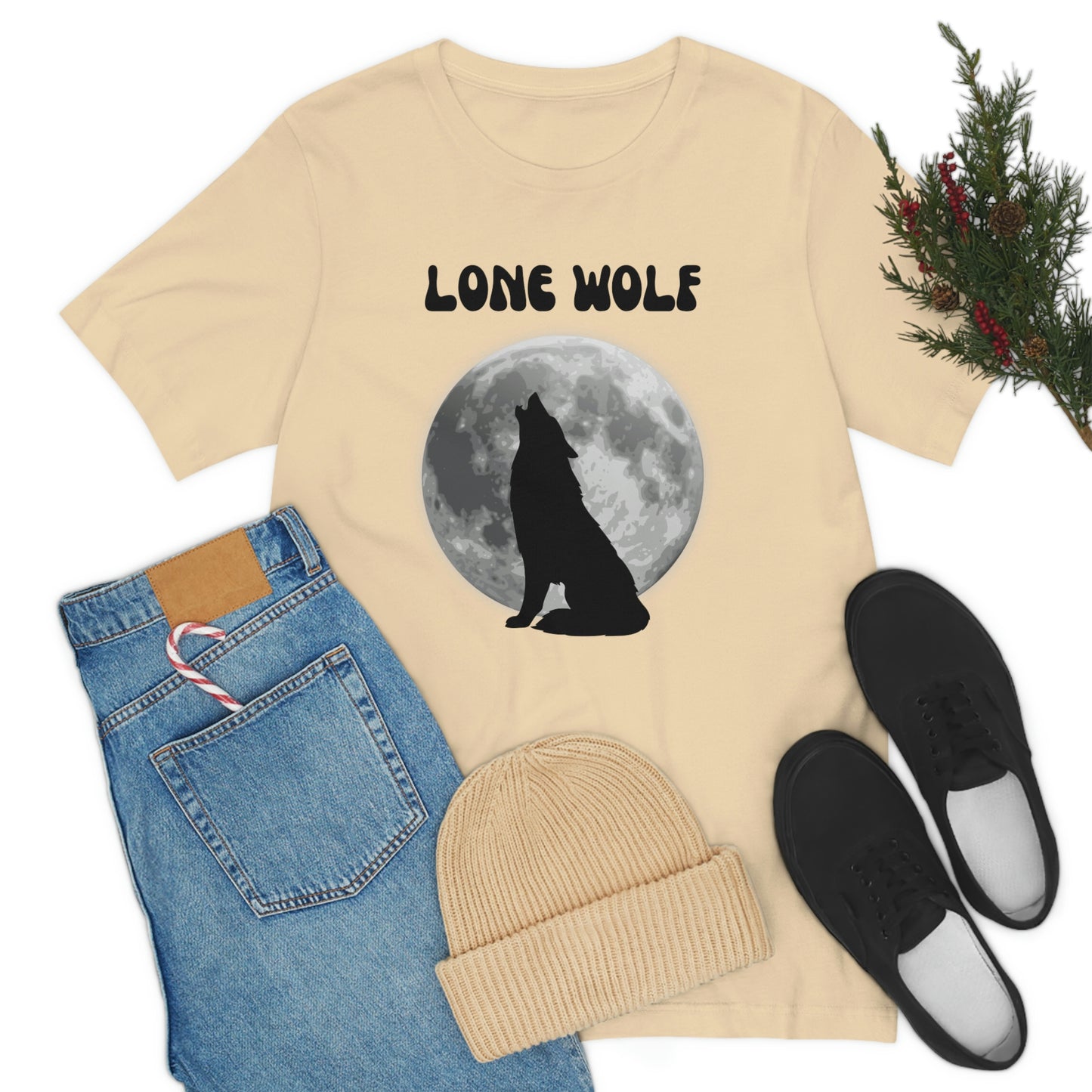 Lone Wolf T-shirt, Lone Wolf, Wolf howling, wolf, gift for man, gift for dad, nature, camping, outdoors