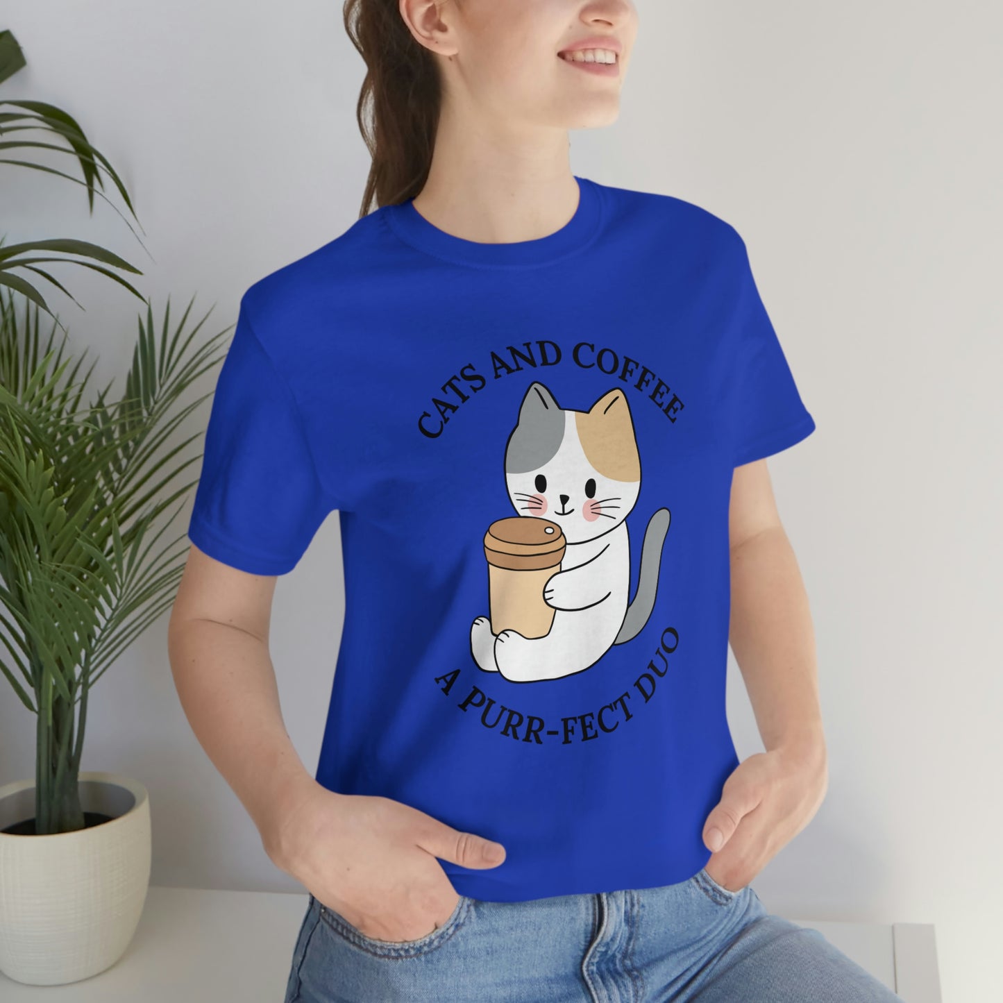 Cat and Coffee, Gift for cat lover, Gift for coffee lover, cat and coffee t-shirt, shirt for cat owner, gift for mom