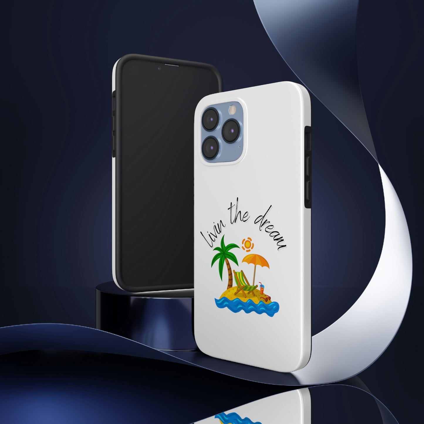 Livin the Dream Beach Theme Tough Phone Cases, Case-Mate, Iphone 11 to Iphone 14 all models, Samsung Galaxy S6