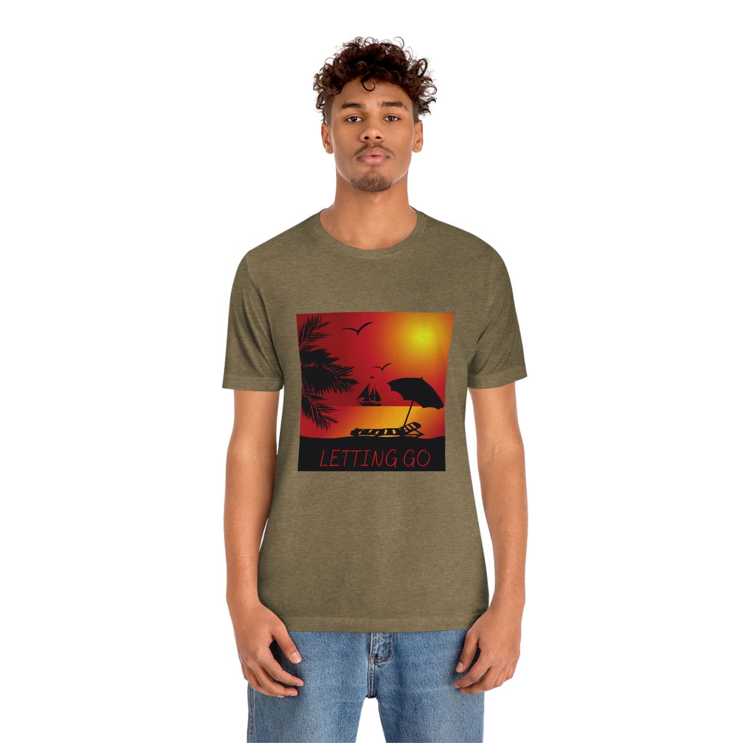 Sunset T-shirt, relaxing sunset, gift for spouse, lover of sunsets, waterfront sunset