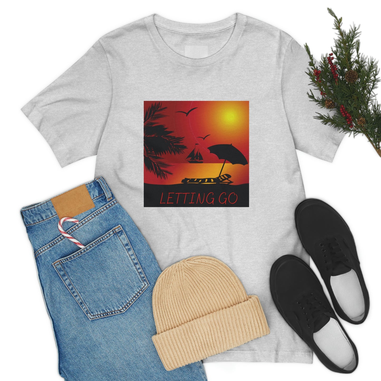 Sunset T-shirt, relaxing sunset, gift for spouse, lover of sunsets, waterfront sunset