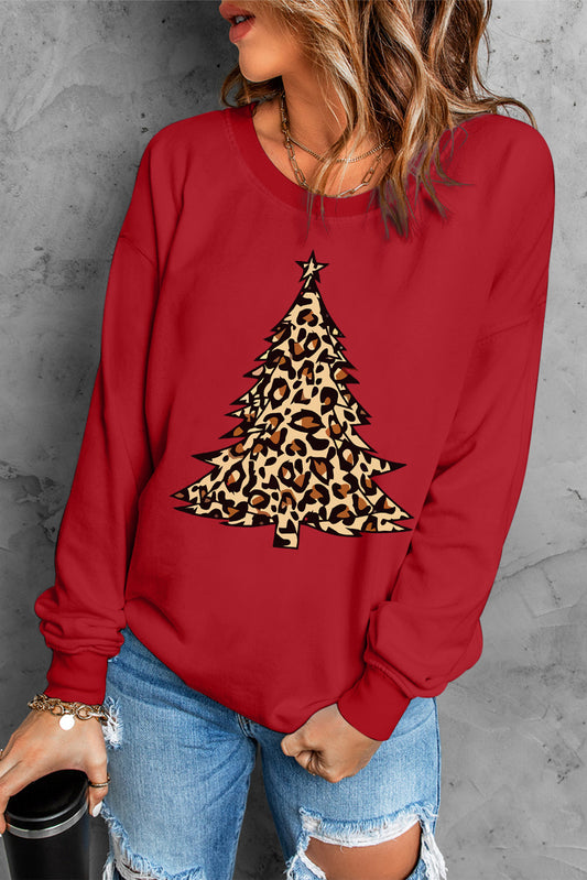 Christmas Tree Graphic Sweatshirt